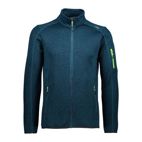 CMP Herren Jacke Knit-Tech-Fleece mit Mesh Light Blue 50