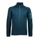 CMP Herren Jacke Knit-Tech-Fleece mit Mesh Light Blue 50