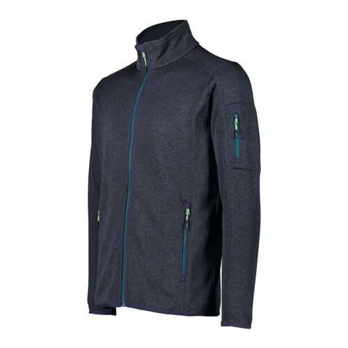 CMP Herren Jacke Knit-Tech-Fleece mit Mesh Bottle-Anthrazit 56