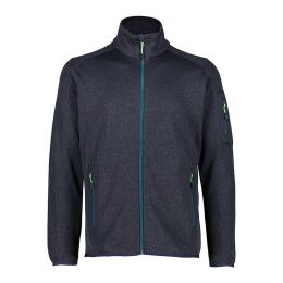 CMP Herren Jacke Knit-Tech-Fleece mit Mesh Bottle-Anthrazit 56
