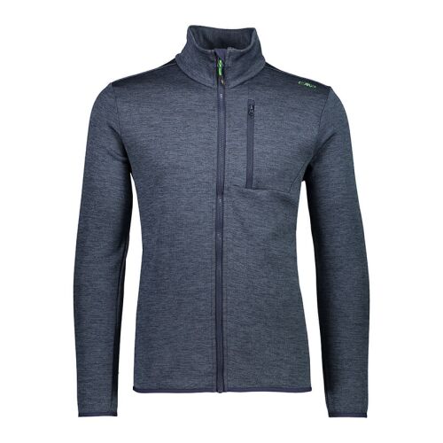 CMP Herren-Knit-Tech-Fleece Mélange Schwarz-Blau 50