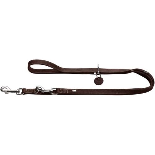 Hunter Verstellbare Führleine Aalborg Dunkelbraun L 200 cm | B 1,3 cm