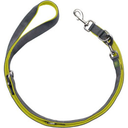 Hunter Verstellbare F&uuml;hrleine Maldon Limette/Grau L 200 cm | B 2,0 cm