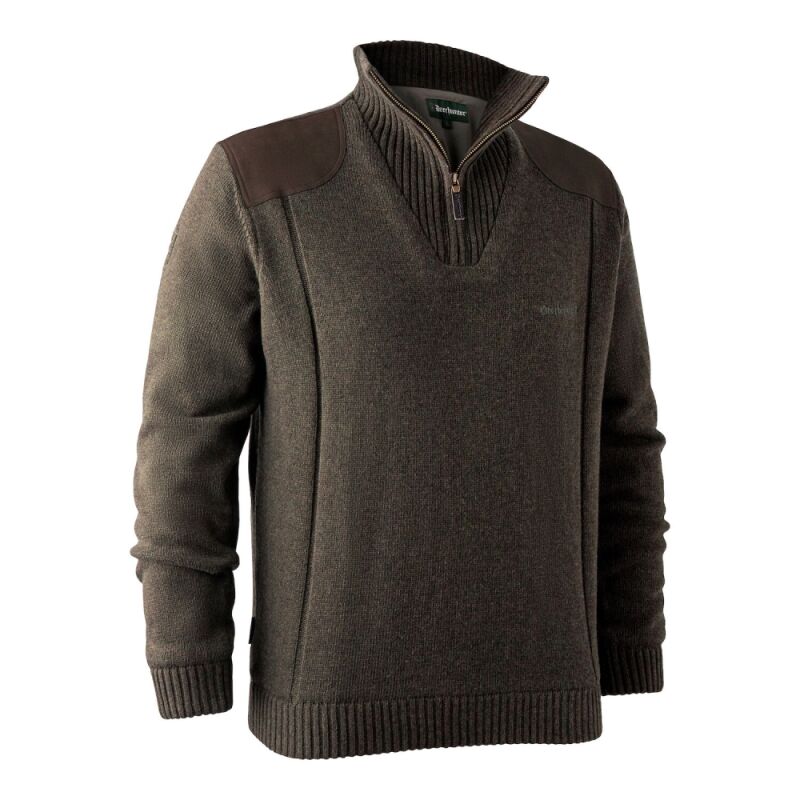 Deerhunter Herren Strickpullover Carlisle mit Stormliner Dark Elm XL