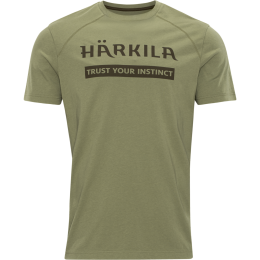 H&auml;rkila Herren T-Shirt Logo 2-Pack Willow Green / Oil Green