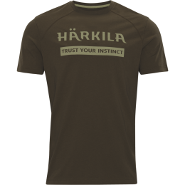 H&auml;rkila Herren T-Shirt Logo 2-Pack Willow Green / Oil Green