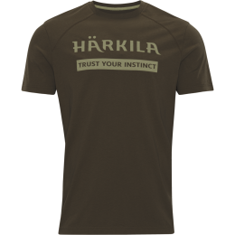 Härkila Herren T-Shirt Logo 2-Pack Willow Green /...