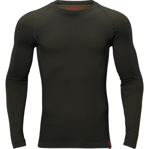 Härkila Herren Langarm-Unterhemd Base Active Dark Willow Green