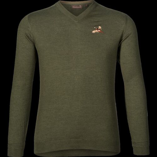 Seeland Herren Pullover Woodcook mit V-Ausschnitt Limited Edition Classic Green