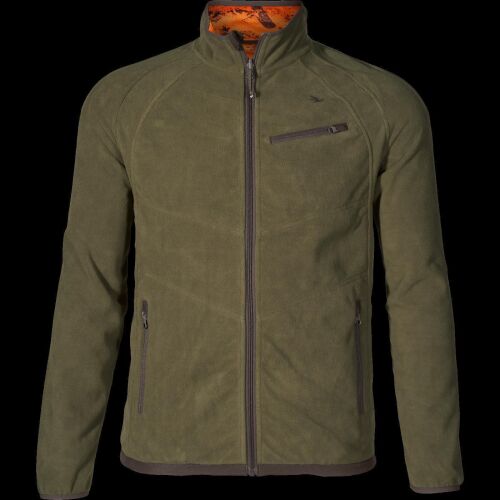 Seeland Herren Fleecejacke Vantage Reversible Pine Green/InVis Orange Blaze