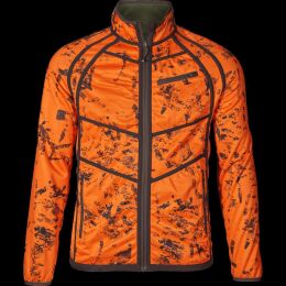 Seeland Herren Fleecejacke Vantage Reversible Pine Green/InVis Orange Blaze