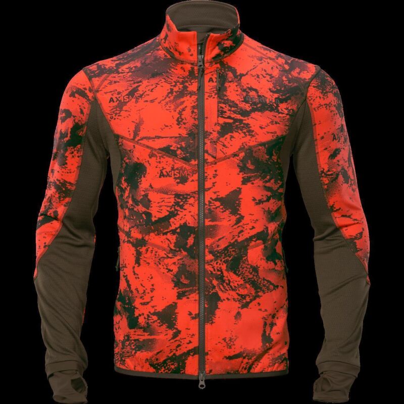 Hrkila Herren Fleecejacke Wildboar Pro Camo AXIS MSP Wildboar Orange/Shadow Brown L