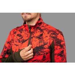 Hrkila Herren Fleecejacke Wildboar Pro Camo AXIS MSP Wildboar Orange/Shadow Brown L