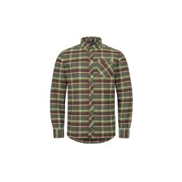 Blaser Herren Funktionshemd Charles Oliv-Rot Kariert XL
