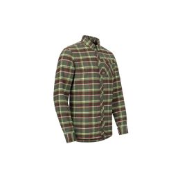 Blaser Herren Funktionshemd Charles Oliv-Rot Kariert XL