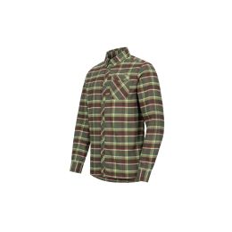 Blaser Herren Funktionshemd Charles Oliv-Rot Kariert XL