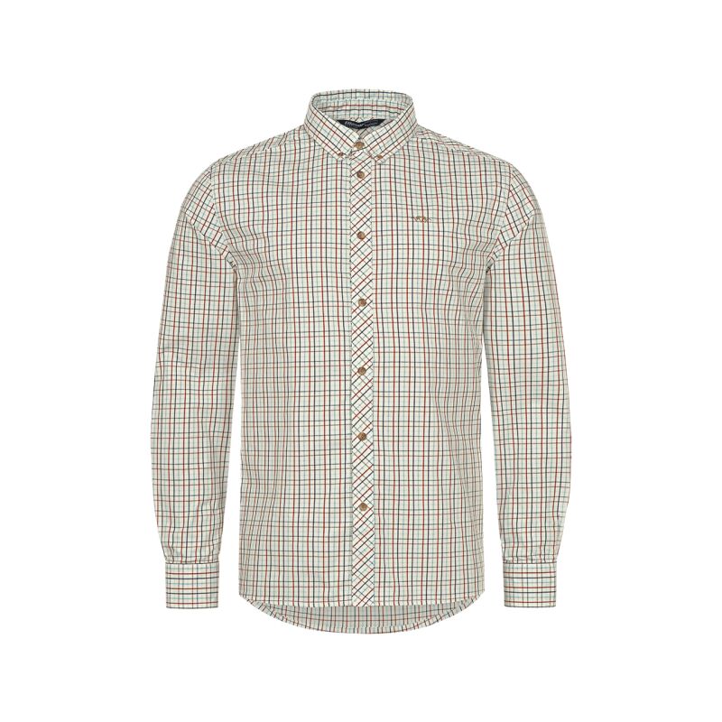 Blaser Herren Hemd Tristan Bordeaux/Blau Kariert M