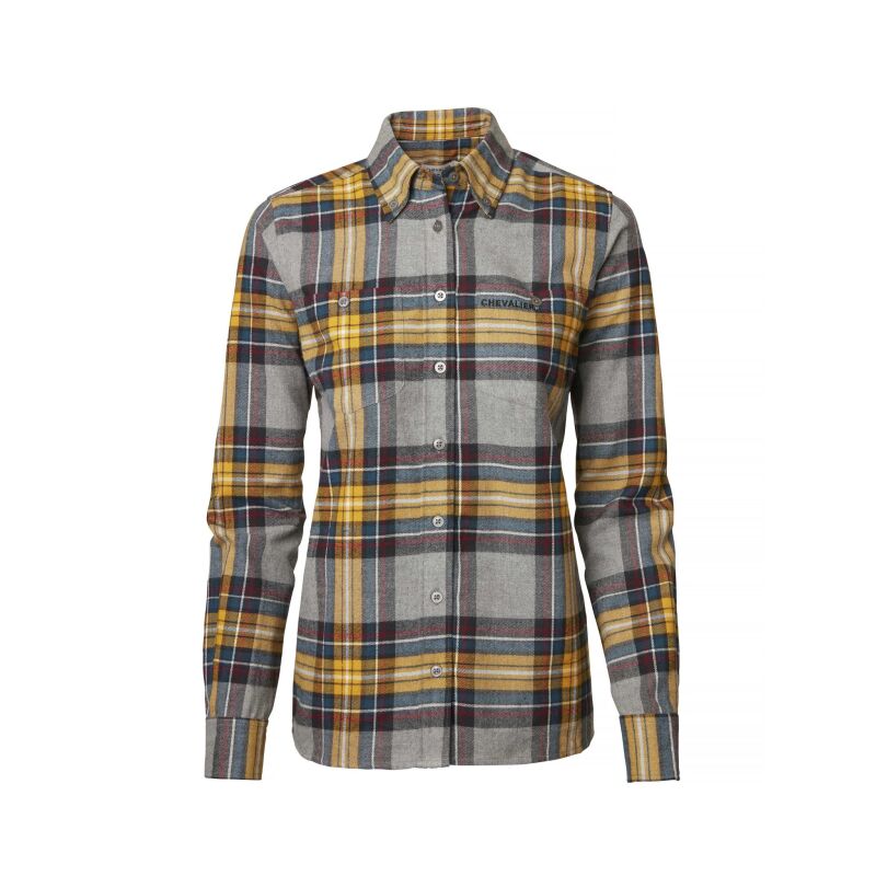 Chevalier Damen Flanellbluse Lynx Mustard Checked