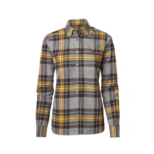 Chevalier Damen Flanellbluse Lynx Mustard Checked