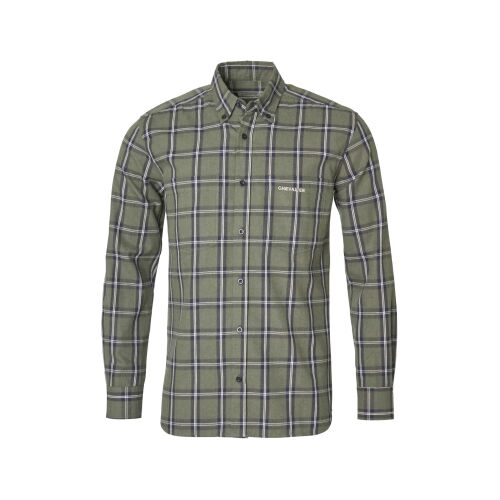 Chevalier Herren Flanellhemd Bear Tree Green Checked L