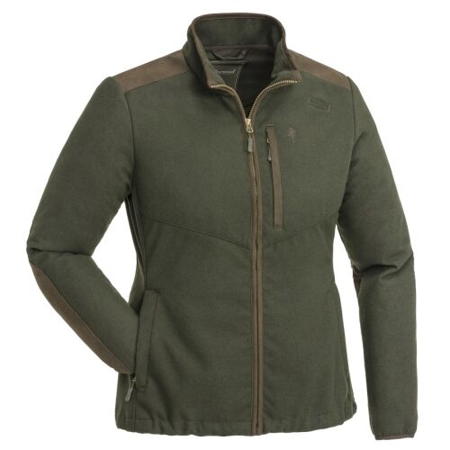 Pinewood Damen Wolljacke Nydala Windproof Moosgreen/Suede Braun