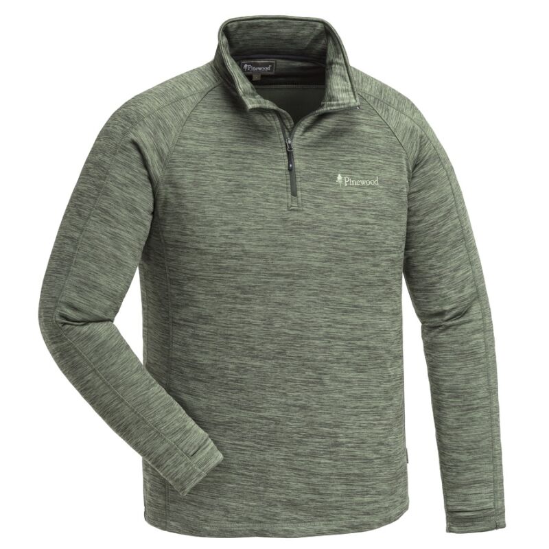 Pinewood Herren Shirt Midlayer Abisko D. Green Melange 3XL