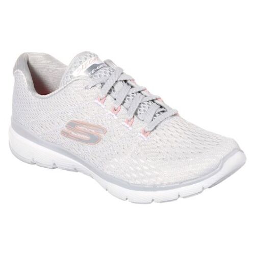 Skechers Damen Sneaker Flex Appeal 3.0 Satellites Light Grey