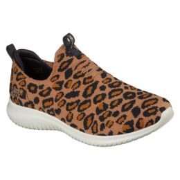 Skechers Damen Sneaker Ultra Flex Wild Expedition Leopard