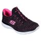 Skechers Damen Sneaker Summits Lovely Sky Schwarz/Pink 37