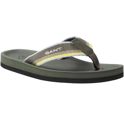 Gant Herren Beach Sandale Palmworld Dark Leaf 40