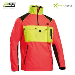 PSS X-treme Herren Hybrid-Schlupfjacke Neonrot/Neongelb L