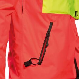 PSS X-treme Herren Hybrid-Schlupfjacke Neonrot/Neongelb L