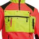 PSS X-treme Herren Hybrid-Schlupfjacke Neonrot/Neongelb L