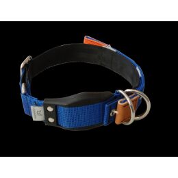 WowWow Hundehalsband mit integrierter Leine Blau 46-66 cm Halsumfang