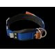 WowWow Hundehalsband mit integrierter Leine Blau 46-66 cm Halsumfang