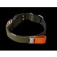 WowWow Hundehalsband mit integrierter Leine Khaki 33-37 cm Halsumfang