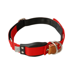 WowWow Hundehalsband mit integrierter Leine Rot