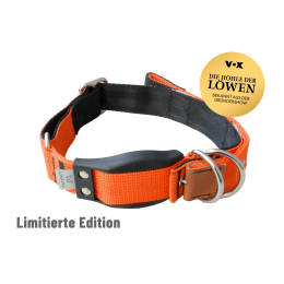 WowWow Hundehalsband mit integrierter Leine Orange