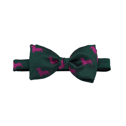 Krawattendackel Fliege Dackel Pink