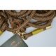Tochterfirma U-Retrieverleine 10 mm Sepiabraun/Senf