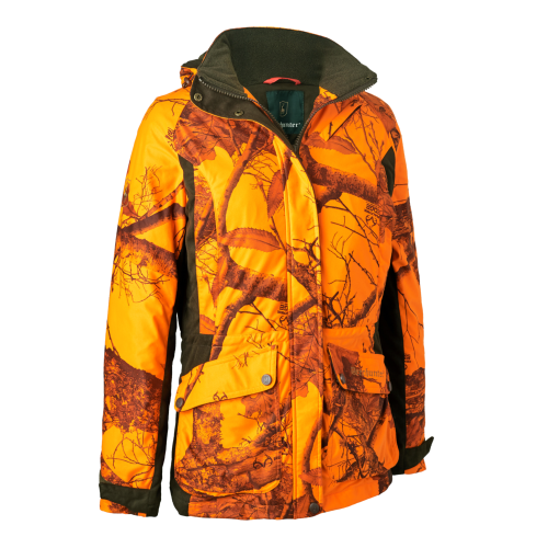 Deerhunter Damen Drückjagd Winterjacke Lady Estelle Realtree Edge orange