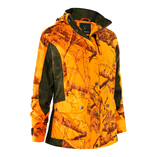 Deerhunter Damen Drückjagd Jacke Lady Estelle Realtree Edge Orange 40