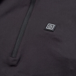Deerhunter Unisex Heat Langes Unterhemd mit Rei&szlig;verschluss Schwarz M