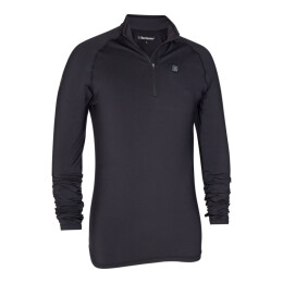 Deerhunter Unisex Heat Langes Unterhemd mit Rei&szlig;verschluss Schwarz M