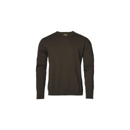 Chevalier Herren Pullover Gaup Cotton RN Braun