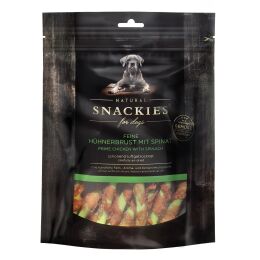 Snackies Hundesnack Feine Hühnerbrust mit Spinat 180g