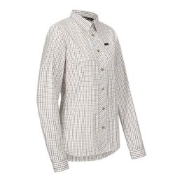 Blaser Damen Bluse Juna oliv/beige kariert 36