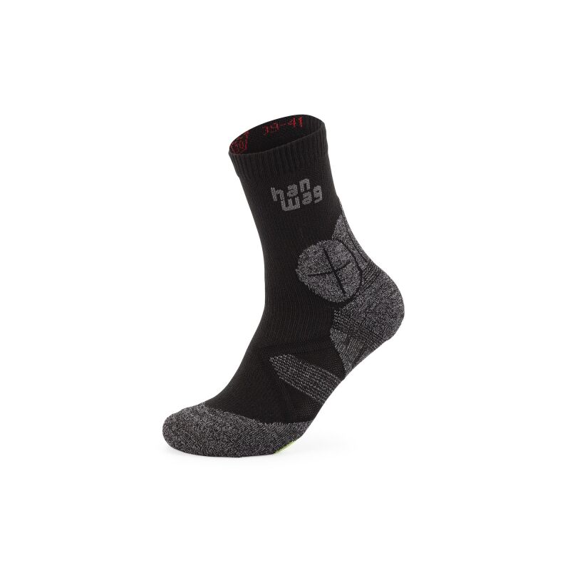 Han Wag Unisex Hike Socke Asphalt/Green 36-38