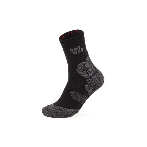 Han Wag Unisex Hike Socke Asphalt/Green 42-44