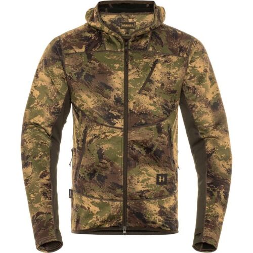 Härkila Herren Fleecehoodie Deer Stalker Camo AXIS MSP@Forest green M